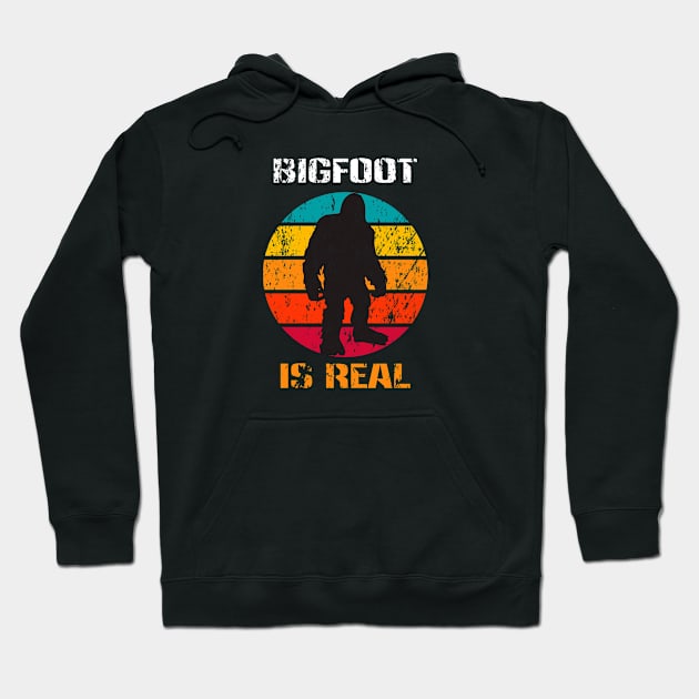 Bigfoot Is Real Vintage Hoodie by Cds Design Store